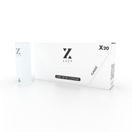 Zeep 2 Drip Tip in Cotone organico Bianco