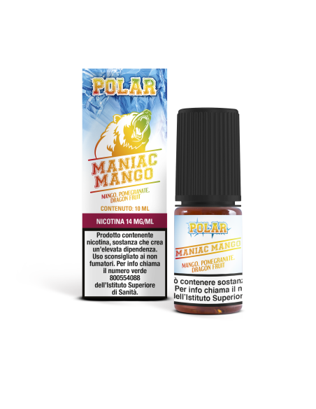 POLAR  Liquido Pronto Maniac Mango 10ml POLAR  Liquido Pronto Maniac Mango 10ml