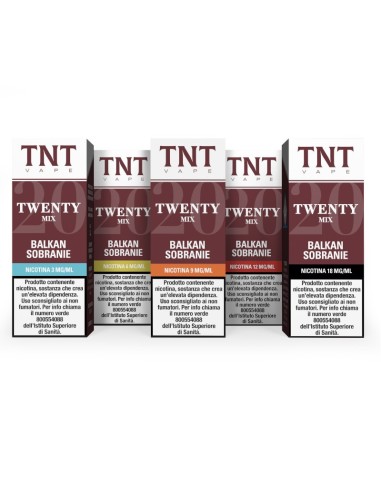 Twenty Liquido Pronto Balkan Sobranie Distillato Puro 10ml