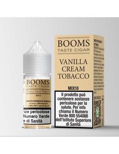 Booms Vanilla Cream Tobacco MIX10 - Liquido 10ml