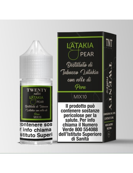 Twenty Notes - Latakia e Pear MIX10 - Liquido 10ml