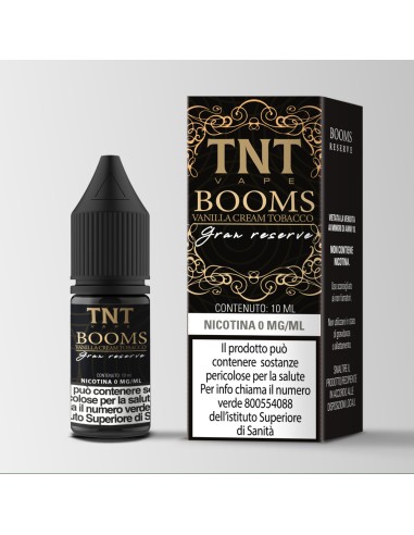 Liquido Pronto Booms Vanilla Cream Tobacco Gran Reserve 10ml nicotina