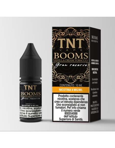 Liquido Pronto Booms Vanilla Cream Tobacco Gran Reserve 10ml nicotina Liquido Pronto Booms Vanilla Cream Tobacco Gran Reserve 10ml nicotina