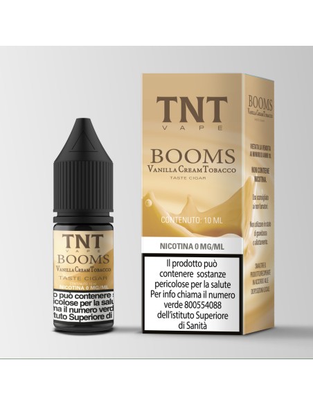 Liquido Pronto Booms Vanilla Cream Tobacco 10ml nicotina