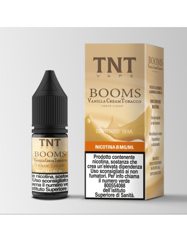 Liquido Pronto Booms Vanilla Cream Tobacco 10ml nicotina