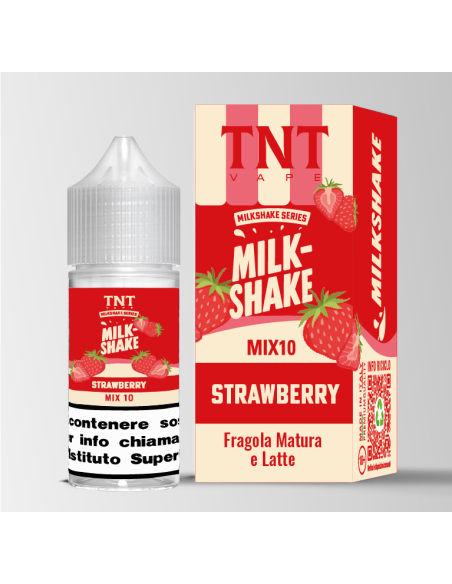 MilkShake - Strawberry MIX10 - Liquido 10ml tnt vape