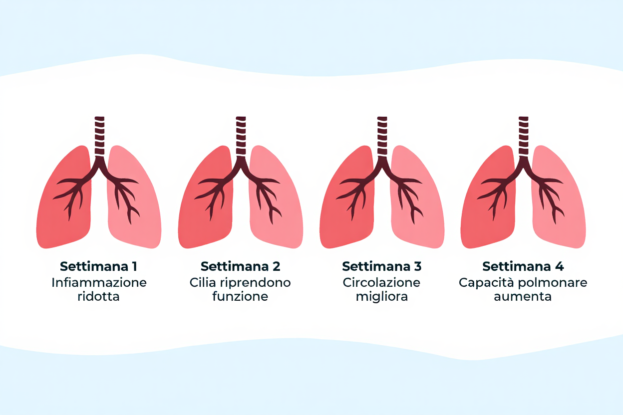 Recupero polmonare nel primo mese