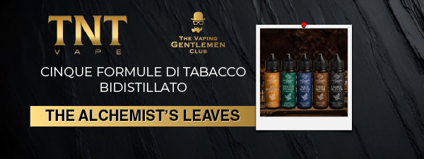 The Alchemist’s Leaves The Vaping Gentlemen Club : cinque formule di tabacco bidistillato 
